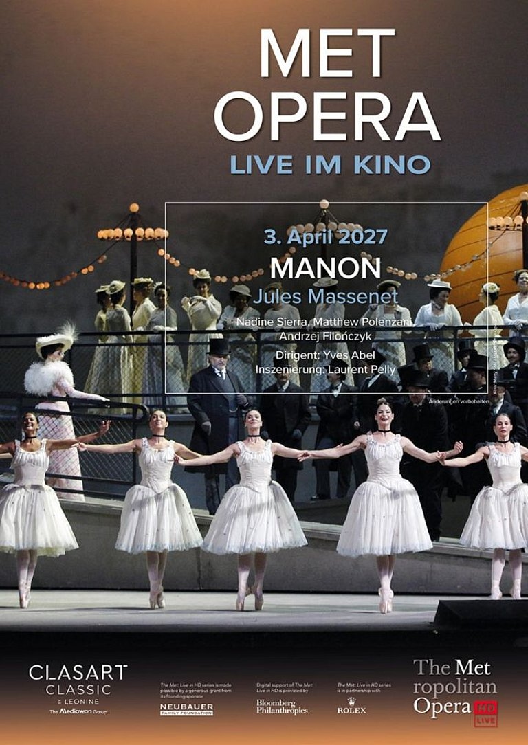 Filmplakat des Films MANON - Met Live 26/27