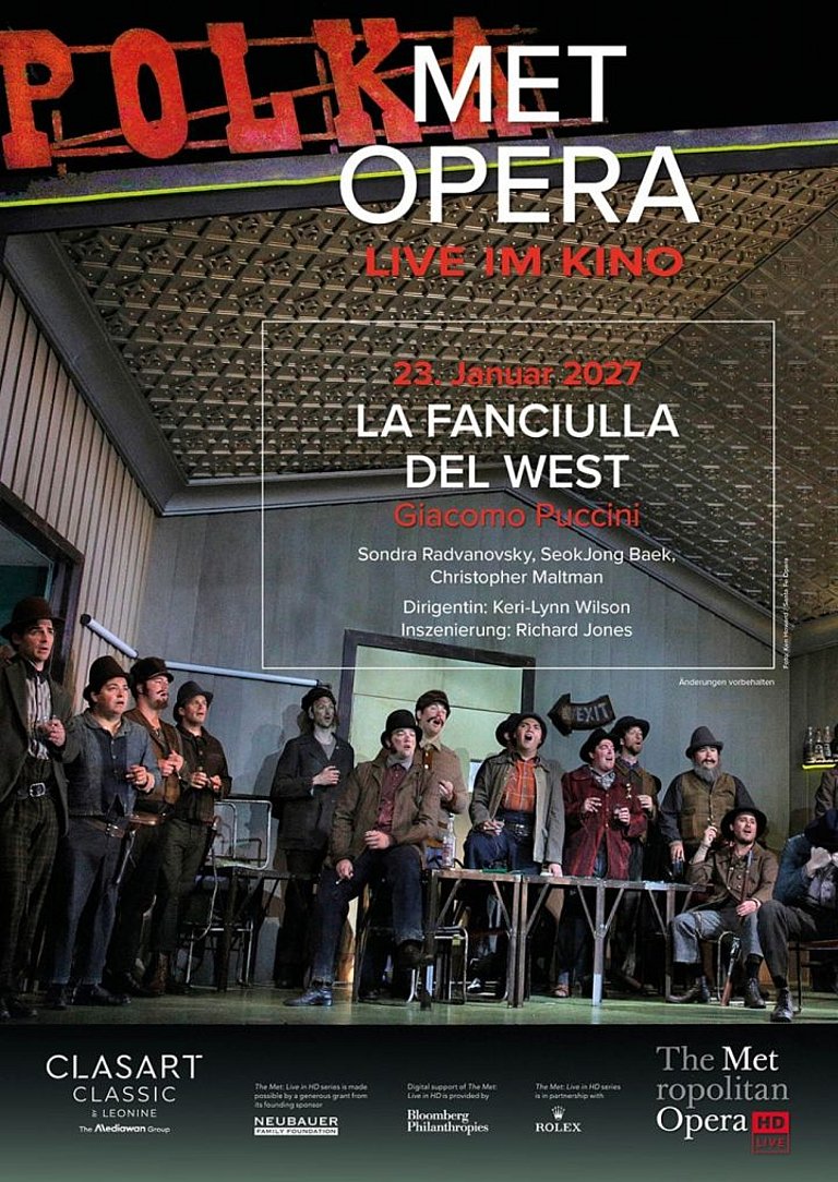 Filmplakat des Films LA FANCIULLA DEL WEST - Met Live 26/27
