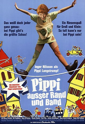 Filmplakat des Films Pippi außer Rand und Band
