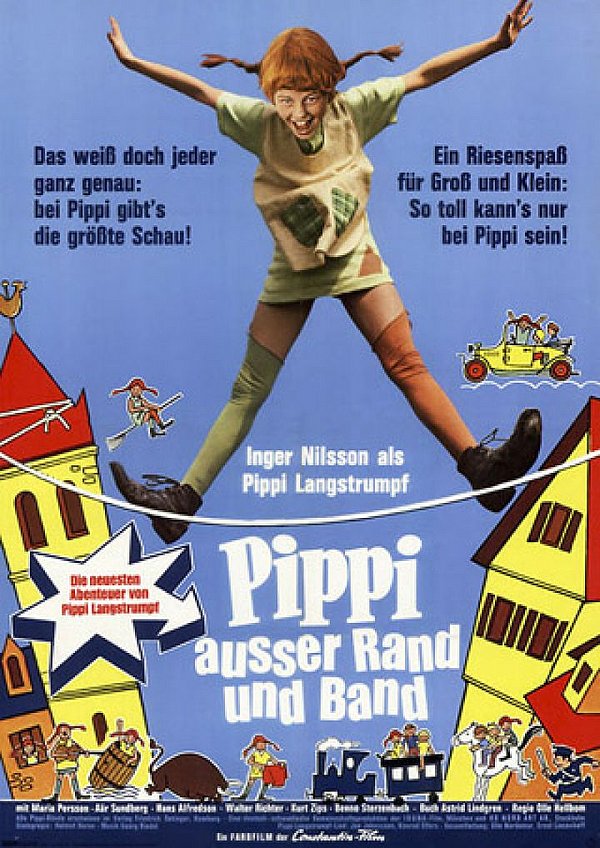Filmplakat des Films Pippi außer Rand und Band