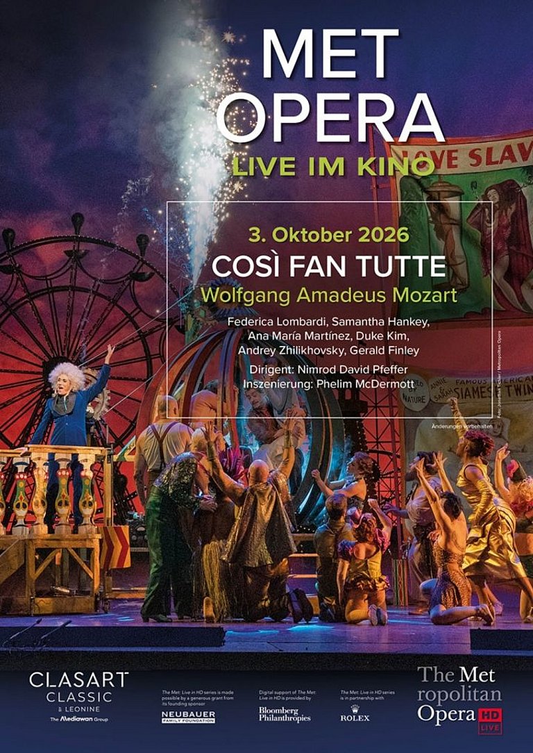 Filmplakat des Films COSÌ FAN TUTTE - Met Live 26/27