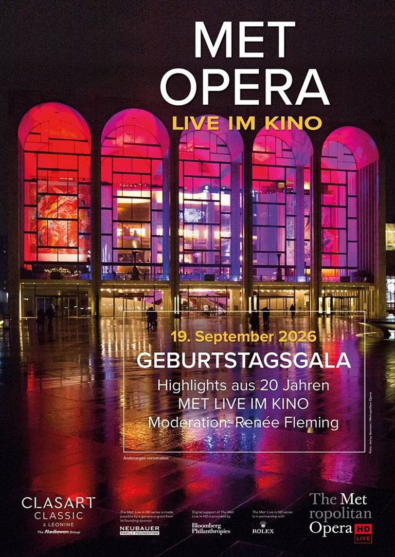 Filmplakat des Films GEBURTSTAGSGALA - 20 JAHRE MET LIVE IM KINO - Met Live 26/27